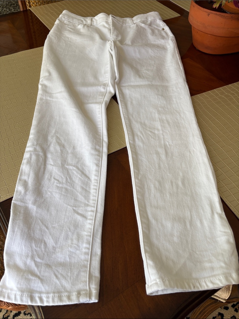 Chico's White slim leg